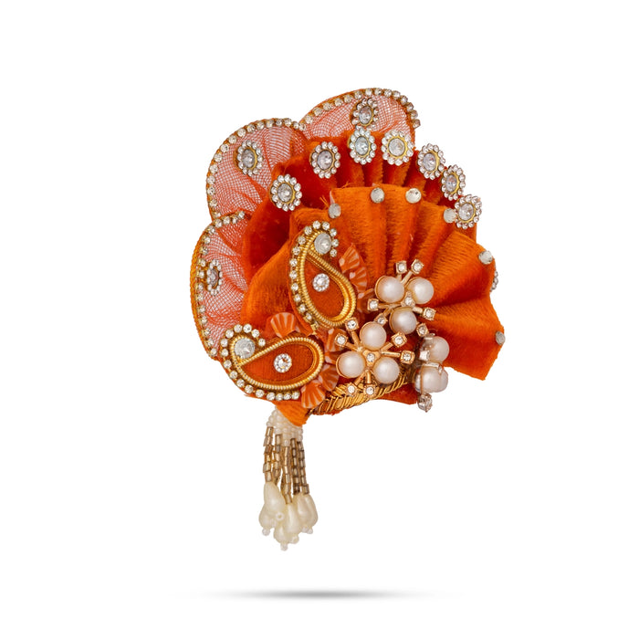 Crown - 0.75 x 2.5 Inches | Decorative Kireedam/ Kiridam/ Turban for Deity Decor