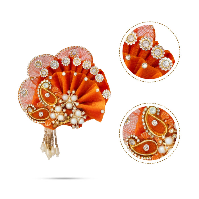Crown - 0.75 x 2.5 Inches | Decorative Kireedam/ Kiridam/ Turban for Deity Decor