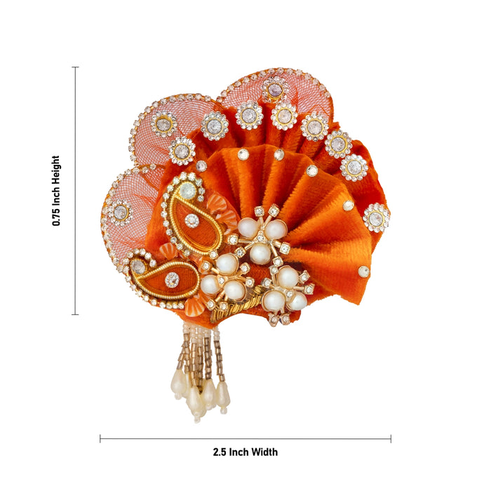 Crown - 0.75 x 2.5 Inches | Decorative Kireedam/ Kiridam/ Turban for Deity Decor