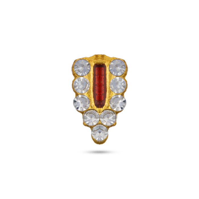 Vishnu Namam - 0.25 x 0.25 Inches | U Shape Perumal Namam/ Stone Vishnu Tilak For Deity Decor