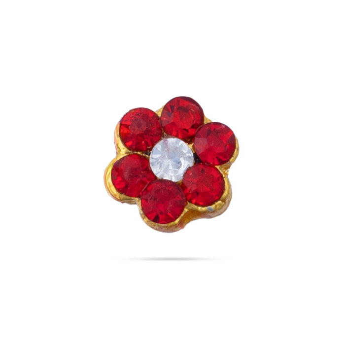 Stone Pottu - 0.25 x 0.25 Inches | Stone Bindi/ Tilak/ Bottu For God Alangaram/ Assorted