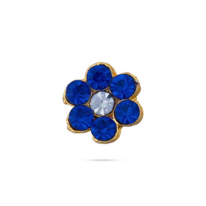 Stone Tikka - 0.25 x 0.25 Inches | Stone Pottu/ Bindi With Stone/ Stone Tilak for Deity/ Assorted