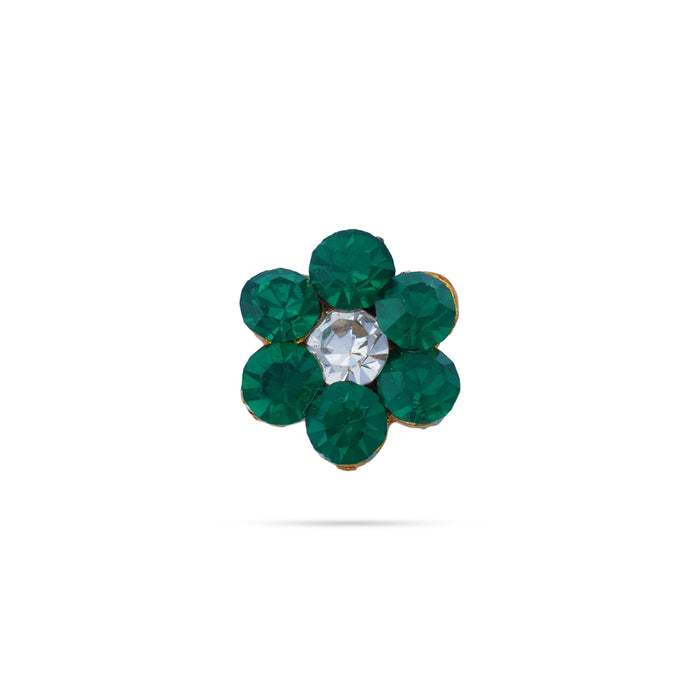 Stone Bindi - 0.25 x 0.25 Inches | Multicolour Stone Pottu/ Tilak With Stone/ Stone Tikka for Amman Alangaram/ Assorted