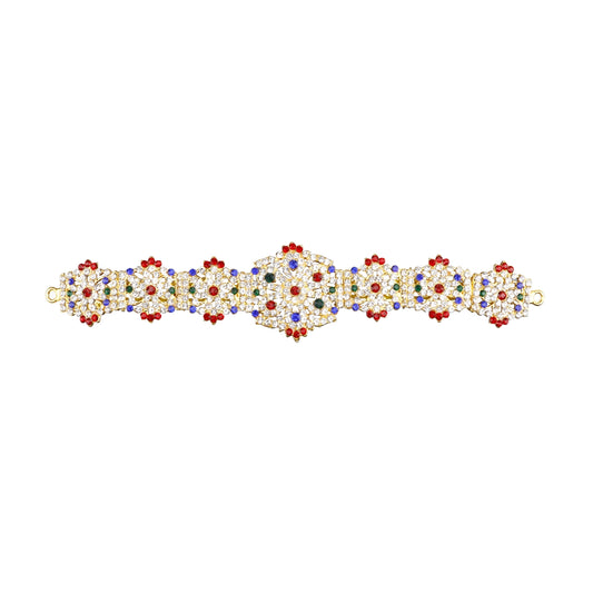 Stone Hip Belt - 8 Inch | Ottiyanam/ Waist Belt/ Stone Belt for Deity - Waist & Leg Accessories