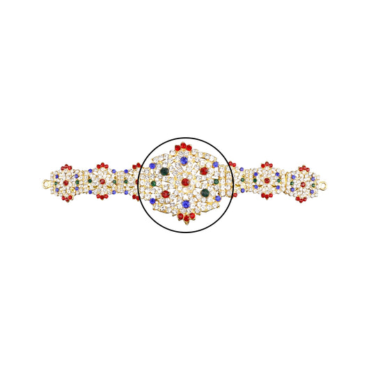 Stone Hip Belt - 8 Inch | Ottiyanam/ Waist Belt/ Stone Belt for Deity - Waist & Leg Accessories
