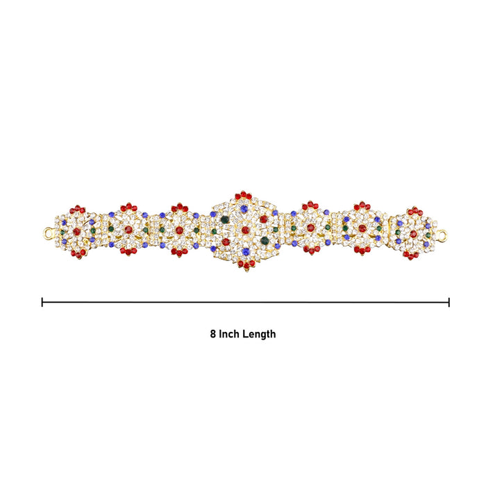 Stone Hip Belt - 8 Inch | Ottiyanam/ Waist Belt/ Stone Belt for Deity - Waist & Leg Accessories