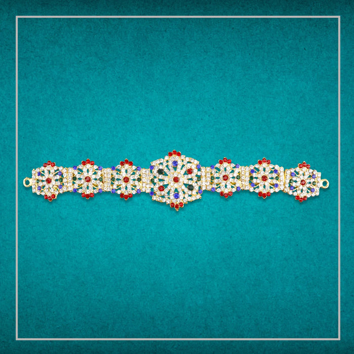 Stone Hip Belt - 8 Inch | Ottiyanam/ Waist Belt/ Stone Belt for Deity - Waist & Leg Accessories