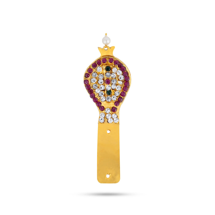 Stone Nagam - 3 x 1.5 Inches | Multicolour Stone Snake / Naag Devta for Pooja, Spiritual Decor