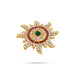Stone Sun And Moon Pair - 2.5 Inches | Multicolour Stone Sun Moon/ Hair Accessories for Deity - Head & Face Accessories