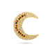 Stone Sun And Moon Pair - 2 x 1.75 Inches | Hair Accessories/ Sun Moon Stone Jewellery For Deity - Head & Face Accessories