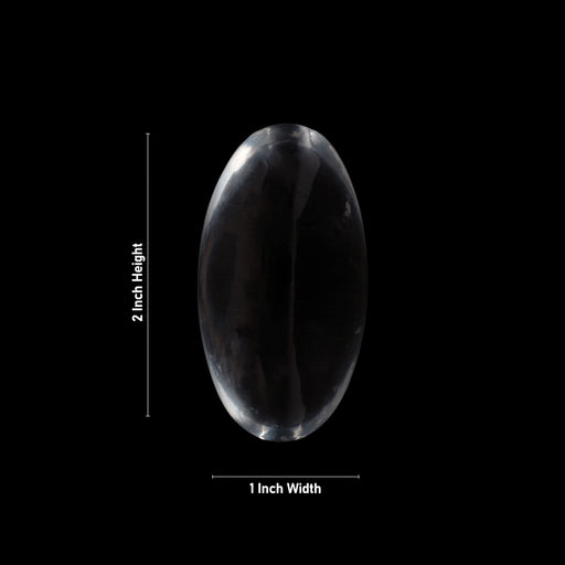 Banalingam - 2 x 1 Inches | Sphatik Banalinga Shivling / Spatik Banalingam for Pooja - Sphatik & Semi Precious Stone Murties