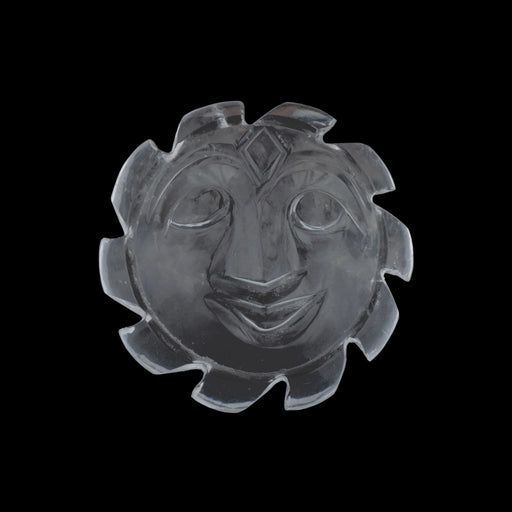Spatik Sunface - 1.5 Inches | Spatika Suriya Face / Sphatik Suryan - Maha Meru & Yantra