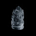 Sphatik Ganapati Murti - 1.75 Inches | Sphatik Ganesha Murti/ Spatik Vinayaka Statue for Pooja - Sphatik & Semi Precious Stone Murties