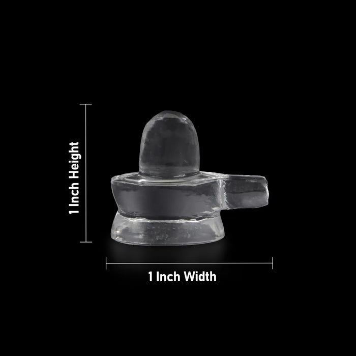 Spatika Lingam – 1 X 1 Inches | Crystal Shiva Lingam / Spatika Shivling For Devotional Worship