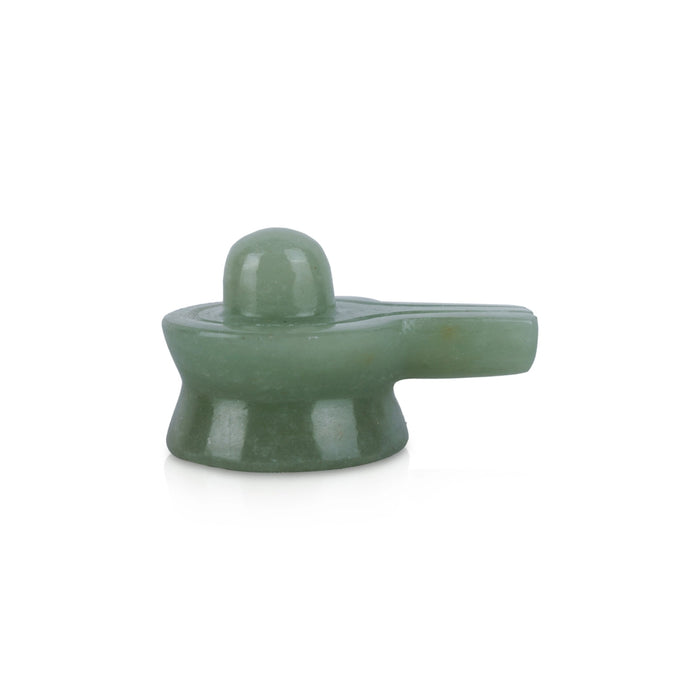 Zade Shiv Ling Murti - 2 x 2.25 Inches | Shiva Lingam Statue/ Shiv Ling Statue for Worship