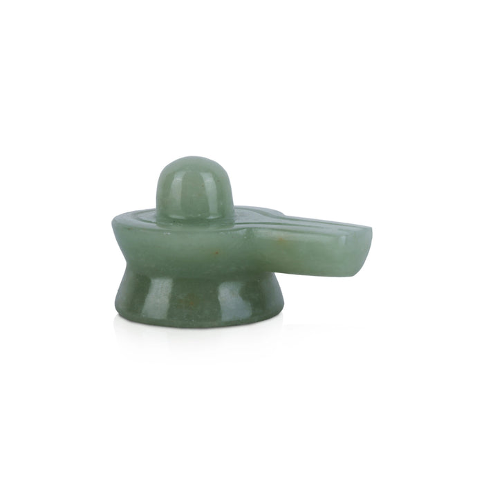 Zade Shiv Ling Murti - 2 x 2.25 Inches | Shiva Lingam Statue/ Shiv Ling Statue for Worship