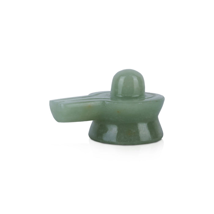 Zade Shiv Ling Murti - 2 x 2.25 Inches | Shiva Lingam Statue/ Shiv Ling Statue for Worship