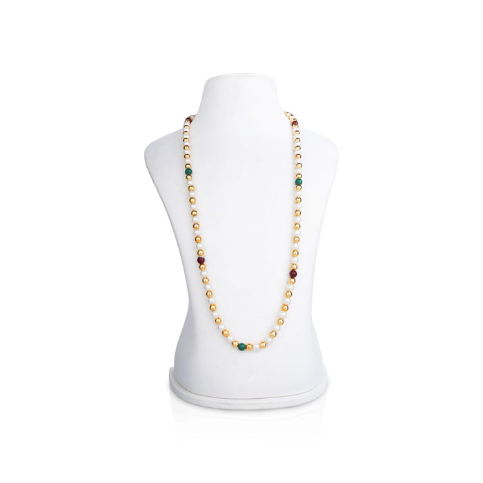 Moti Mala - 15 Inches | Beaded Mala/ Beaded Jewellery/ Artificial Jewelry For Traditional Wear - Ethnic Wear Accessories