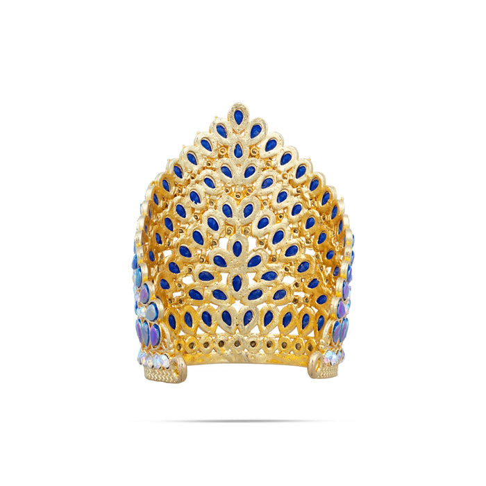 Stone Crown - 2 x 1.5 Inches | Kireedam/ Stone Kiridam/ Mukut for Deity - Head & Face Accessories