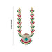 Stone Haram - 14 Inches | Peacock Design Artificial Jewellery/ Multicolour Stone Jewelry for Deity - Neck & Body Accessories