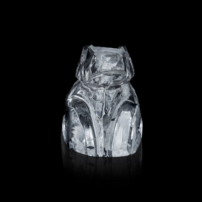 Spatik Nandi Murti - 1 x 1.5 Inches | Sphatik Idol/ Nandhi Bhagwan Statue For Pooja