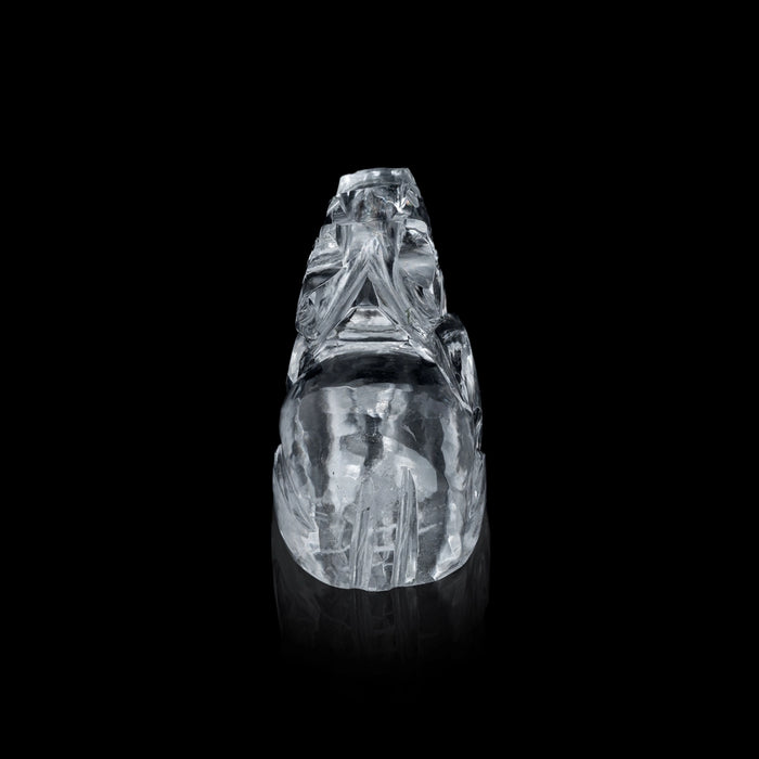 Spatik Nandi Murti - 1 x 1.5 Inches | Sphatik Idol/ Nandhi Bhagwan Statue For Pooja