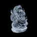 Spatik Vinayaka Murti - 1.25 x 1 Inches | Sphatik Ganpati Murti / Spatika Ganesha Statue for Pooja - Sphatik & Semi Precious Stone Murties