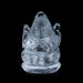 Spatik Vinayaka Murti - 1.25 x 1 Inches | Sphatik Ganpati Murti / Spatika Ganesha Statue for Pooja - Sphatik & Semi Precious Stone Murties
