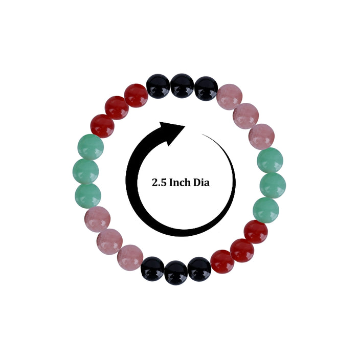 Crystal Bracelet - 2.5 Inches | Bracelet / Semi Precious Stone Hand Band / Crystal Bead Hand Bracelet