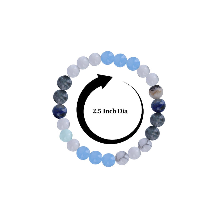 Crystal Bracelet - 2.5 Inches | Semi Precious Bracelet / Hand Band / wrist Band / Bead Bracelet