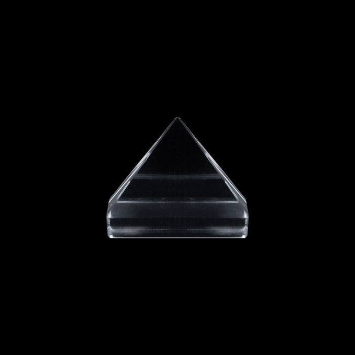 Sphatik Pyramid - 1 x 1 Inch | Spatik Stone Pyramida/ Pyramid Stone for Pooja - Maha Meru & Yantra