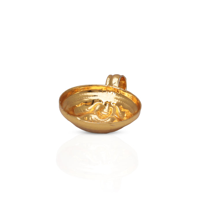 Pottu Thaali - 1 x 0.5 Inch | Mangal Sutra/ Gold Polish Thali Mangalsutra/ Jewellery for Deity