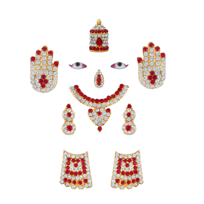 God jewellery - Full set | Deity Jewels/ Stone Ornaments/ Traditional Jewelery for God / Ornaments for goddess - Deity Accessories