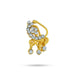 Nathu Bullaku - 1.5 x 2.5 Inches | Stone Nose Ring/ Mukuthi/ Stone Nose Pin for Deity - Head & Face Accessories