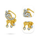 Nathu Bullaku - 1.5 x 2.5 Inches | Stone Nose Ring/ Mukuthi/ Stone Nose Pin for Deity - Head & Face Accessories