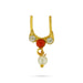 Stone Nose Pin - 1.25 x 0.5 Inch | Stone & Beads Design Nathu Bullaku/ Nose Bullaku for deity - Head & Face Accessories