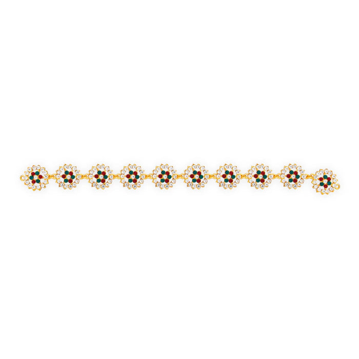 Stone Hip Belt - 12 Inches | Ottiyanam/ Waist Belt/ Jewellery for Deity Décor