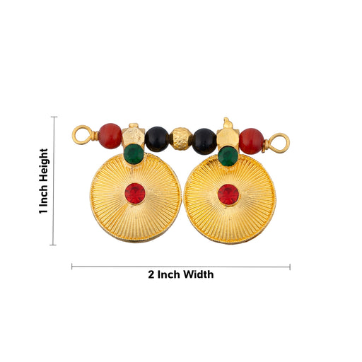 Mangal Sutra - 1 x 2 Inches | Beads With Gold Polish Jewellery/ Mangala Sutra/ Thali Mangalsutra for Deity - Neck & Body Accessories