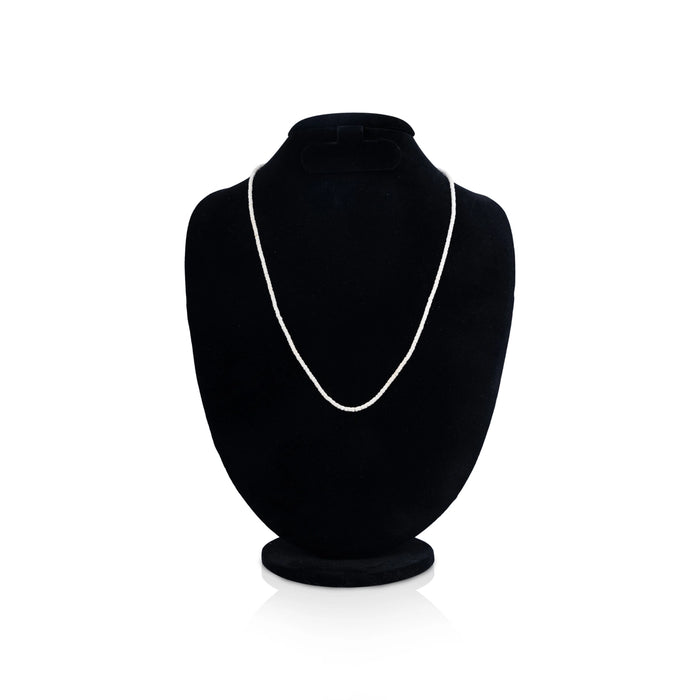 Tulasi Mala - 15 Inches | Small Beads Tulsi Kanthi Mala/ Thulasi Malai/ Tulasi Japa Mala for Men & Women - Tulsi Mala, Pendant, Bracelet