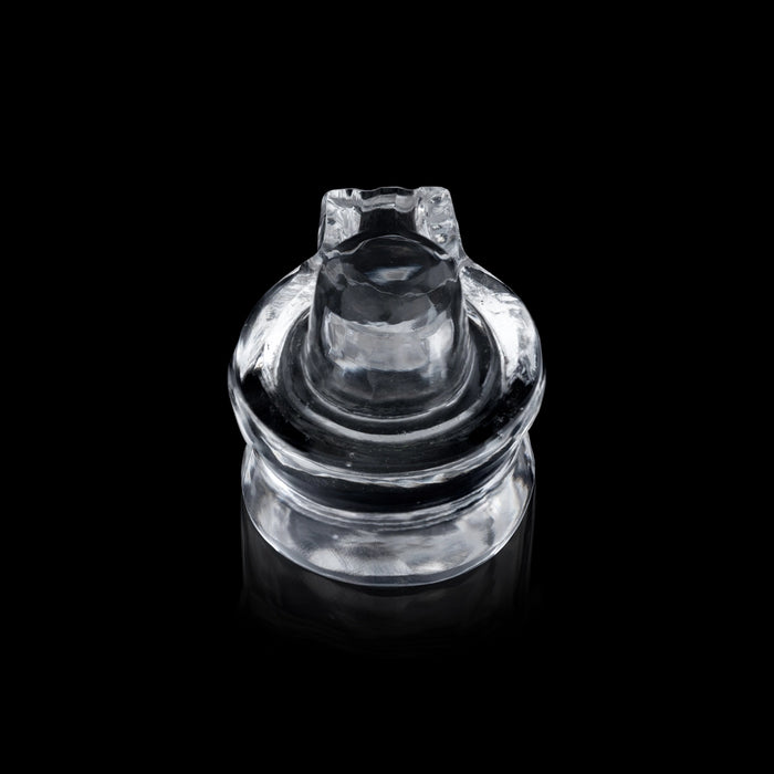 Spatik Lingam - 1.75 x 1.75 Inches | Spatika Shiva Lingam/ Spatika Shivling For Pooja And Worship