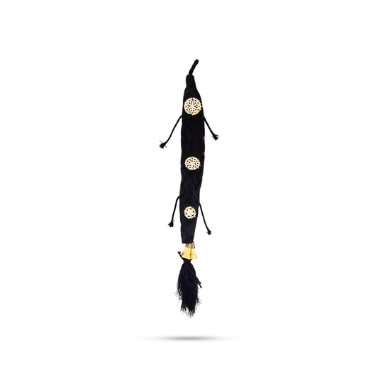 Stone Jadai - 12 Inches | 3 Bit Hair Accessory/ Readymade Jadai/ Hair Extensions for Deity - Head & Face Accessories
