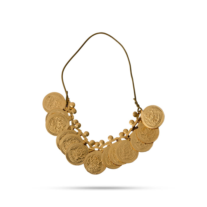 Kaasumala - 1.5 x 1.5 Inches | 13 Coin Kasumalai/ Kaasu Maalai/ Artificial Jewellery for Deity - Neck & Body Accessories