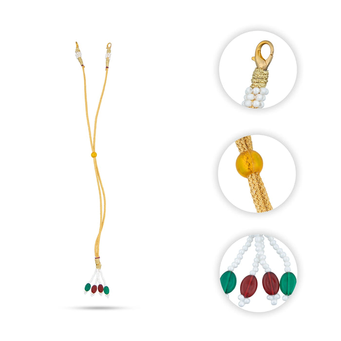Necklace Thread - 11 Inches | String Of Necklace/ Jewellery String/ Adjustable String for Jewellery - Deity Accessories