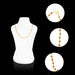 White Tulasi Mala - 11.75 Inches | Artificial Jewelry / Beads Mala / Gold Polish Jewellery for Women - Tulsi Mala, Pendant, Bracelet