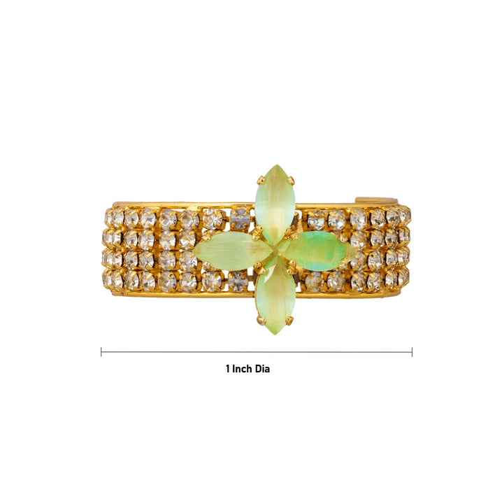 Stone Bangles Pair - 1 Inches | Multicolour Stone Jewellery/ Artificial Jewellery for Deity