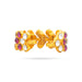 Stone Bangles Pair - 1.5 x 1.75 Inches | Multicolour Stone Jewellery/ Artificial Jewellery for Deity - Neck & Body Accessories