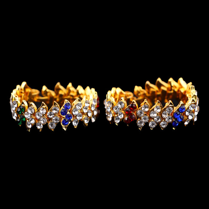 Stone Bangle - 1.5 Inches | Multicolour Stone Jewelry/ Jewellery for Deity