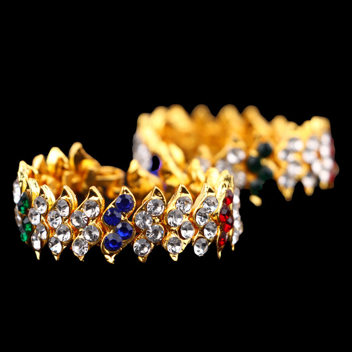 Stone Bangle - 1.5 Inches | Multicolour Stone Jewelry/ Jewellery for Deity