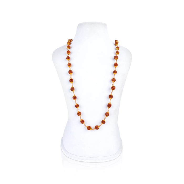 Rudraksha Mala - 45 Inches | 10 mm / 108 Beads / Ruthratcham Malai / Japa Mala / Rudraksha Mala for Meditation