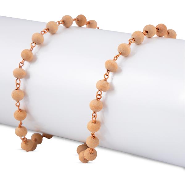 Tulasi Mala | 8 mm/ 108 Beads Tulsi Japa Mala/ Thulsi Mala/ Thulasi Mala for Meditation - Tulsi Mala, Pendant, Bracelet